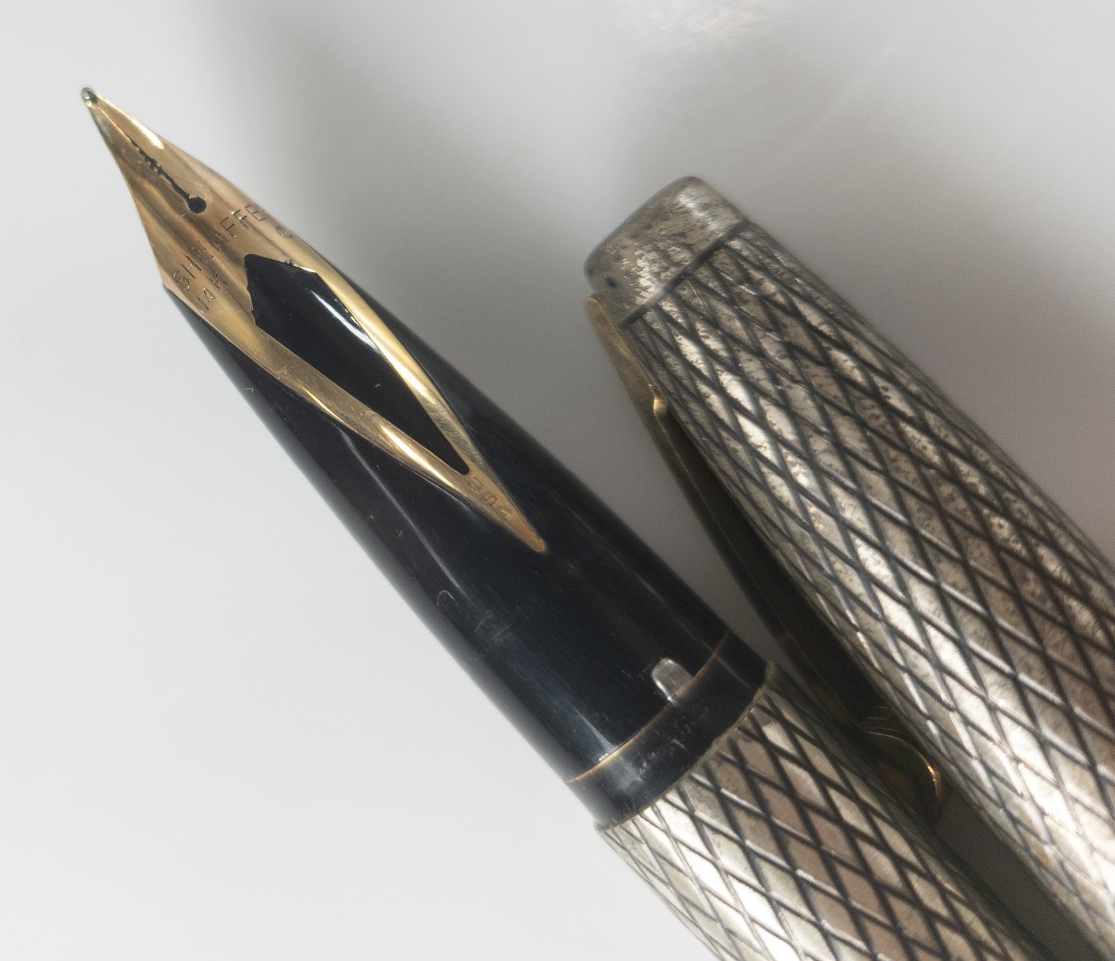 SHEAFFER585 14k 万年sterlingシルバー　VINTAGE SHEAFFER585 14k 万年sterlingシルバー VINTAGE