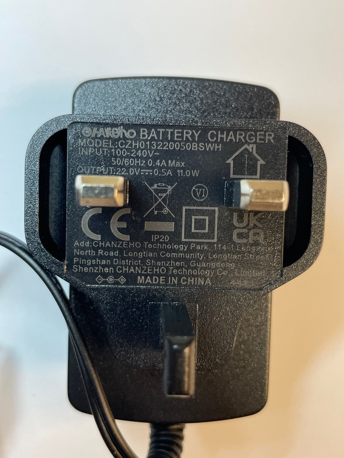 Qualcast discount battery charger