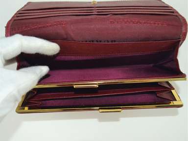 Auth Burberry Beige & Burgundy Canvas Leather Nova Check