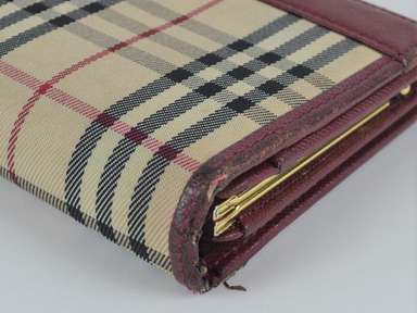 BURBERRY｜LONG WALLETS (Locking Holes long wallet (80823 BURBERRY Nova Check Long Wallet PVC Leather Beige Auth