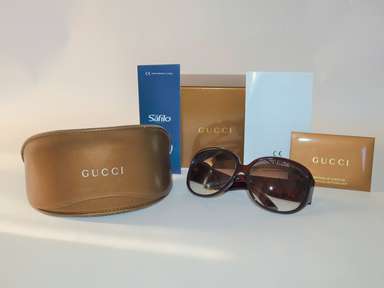 【入手困難】GUCCI sunglasses vintage GG3046 Auth Gucci Brown GG 3046/F/S Ovrpf 62-15 120 Optyl Women