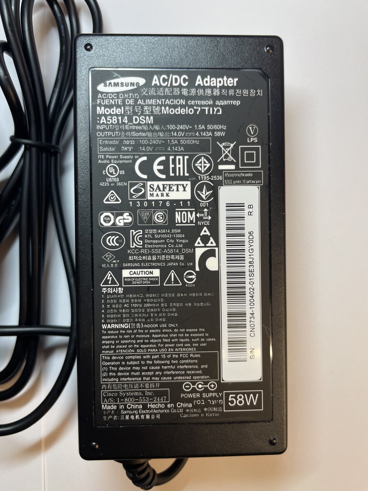 samsung s27a550h power supply