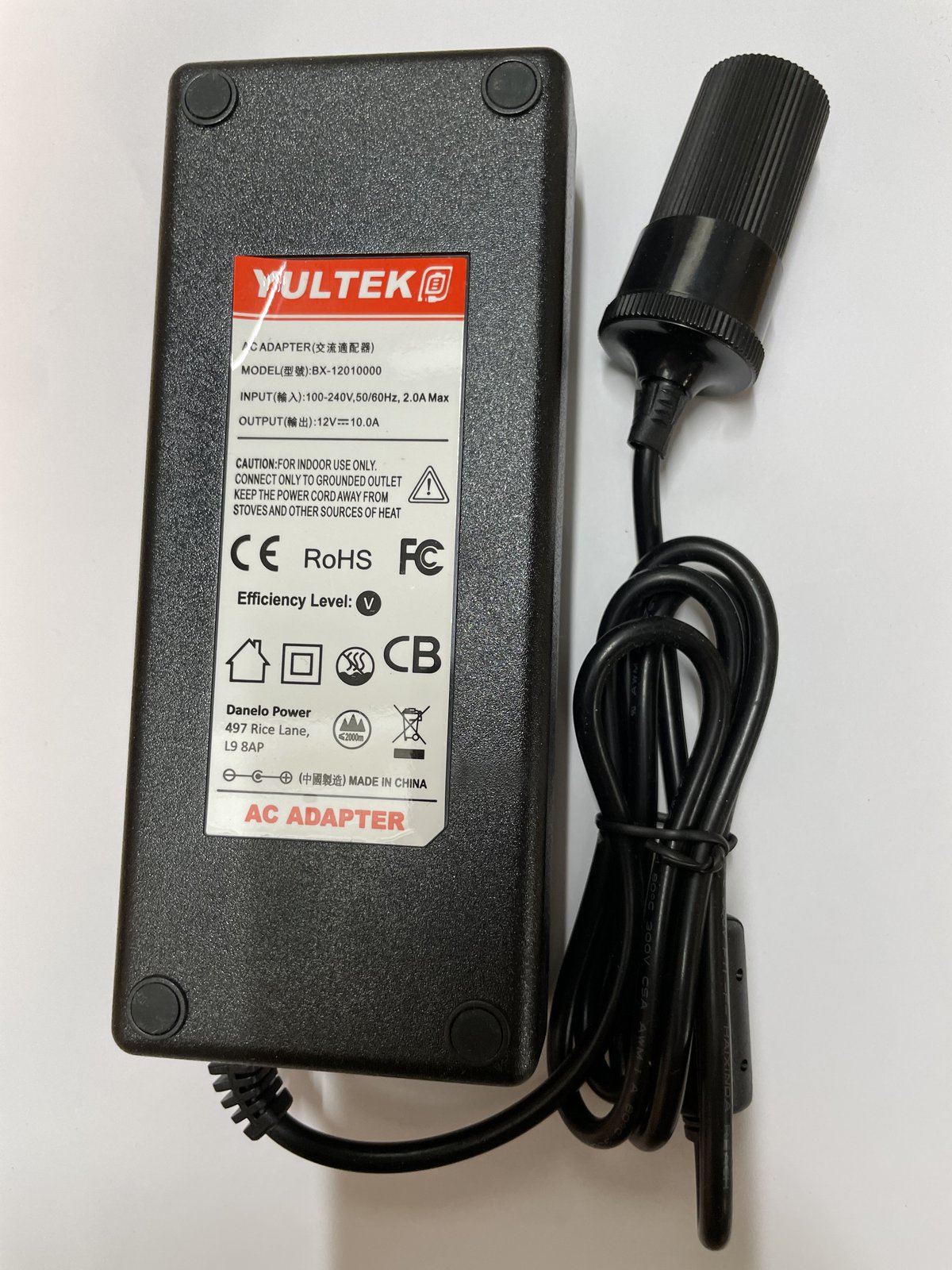BW 12V 10A Power Supply Adapter Car Cigarette Lighter Adapter Socket  Splitter AC to DC Adapter 110V-240V Car Power Charger Converter