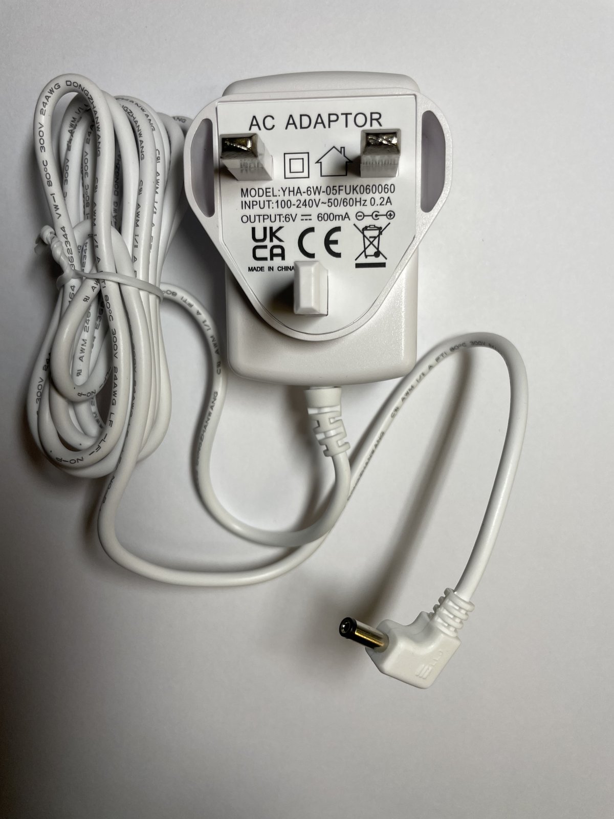 EU Plug AC/DC 6V 800mA 0.8A Power Supply Adapter Adaptor Charger
