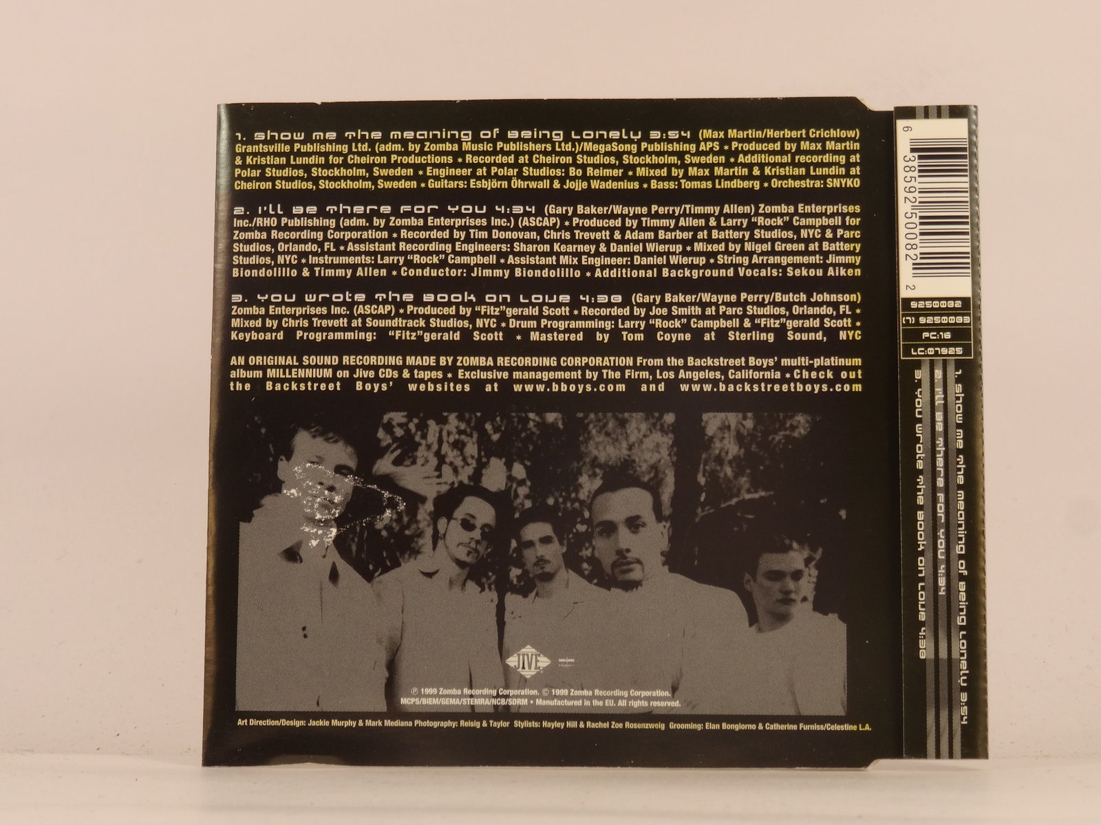 BACKSTREET BOYS SHOW ME THE MEANING OF BEING LONELY (I25) 3 Track CD