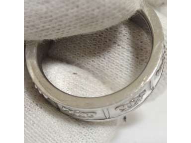 Auth Justin Davis Obsession Ring SRJ695 Shiny/White Silver