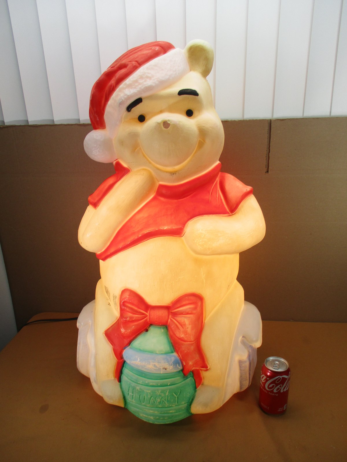 Vintage Disney WINNIE THE POOH Lighted Christmas Blow Mold
