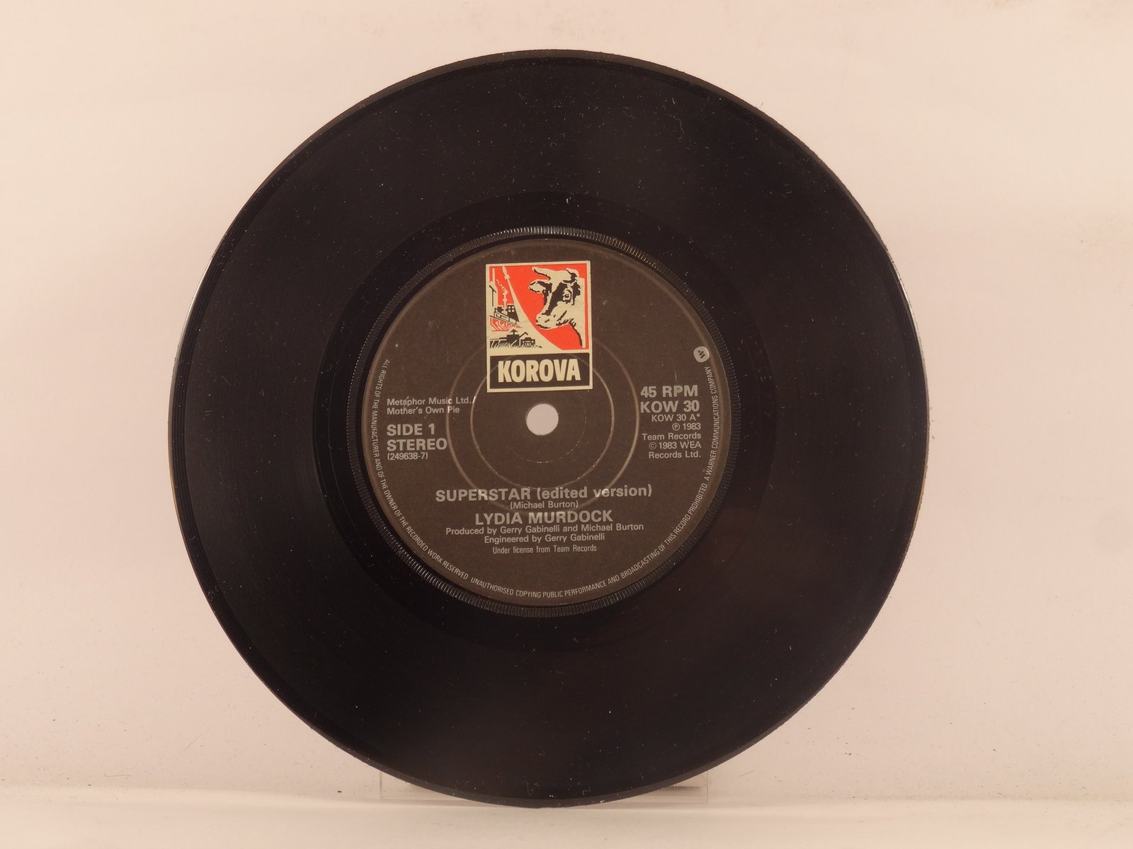 LYDIA MURDOCK SUPERSTAR / SUPERSTAR (113) 2 Spur 7" einzeln auch Normalpapier Sle