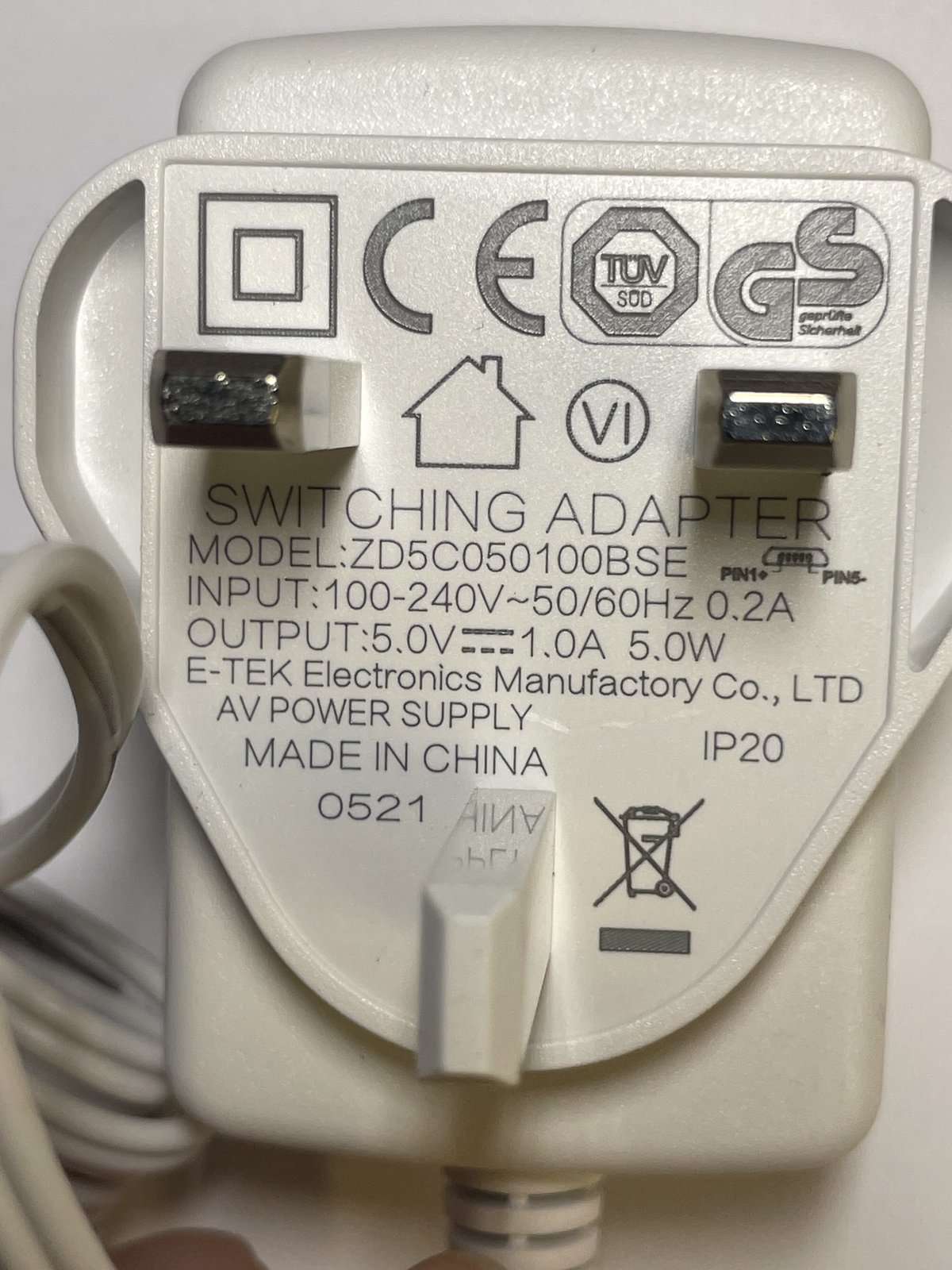 Replacement 6V Charger for VTech VM3261 Baby Monitor Parent Unit
