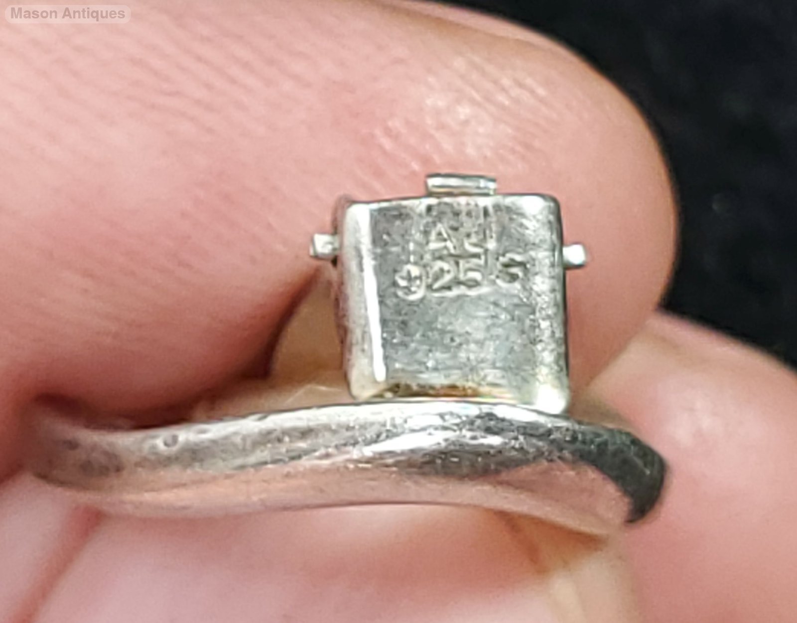 【美品】AJ DENMARK アーネヨハンセン 925 ピアス シルバー AJ Denmark Arne Johansen Danish Sterling Silver Modernist