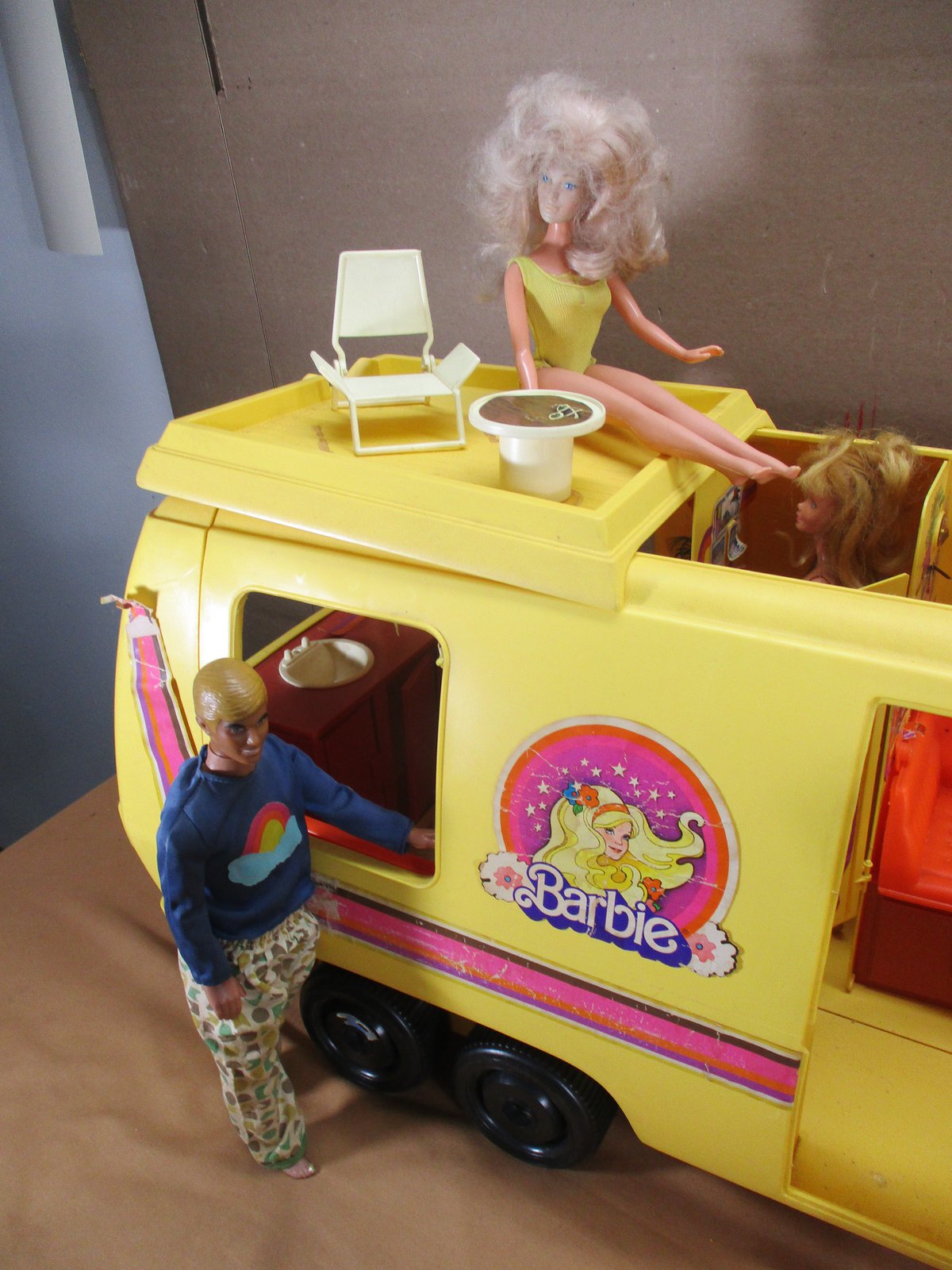 Vintage 1976 Barbie Star Traveler RV Motor Home Camper Display Play Set  Made USA
