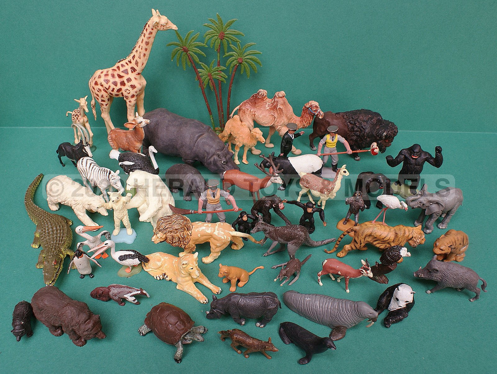 Britains 1960-1971 1st Issue Plastic Zoo Animals Models
