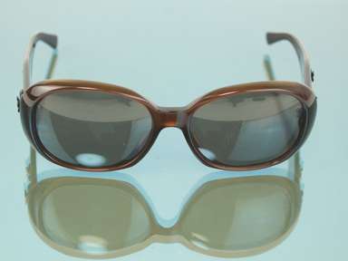 CHANEL Camellia Coco Sunglasses Eyewear Women's Accessories Brown