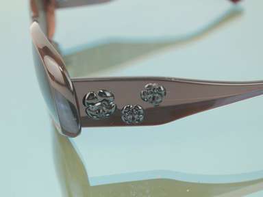 CHANEL Camellia Coco Sunglasses Eyewear Women's Accessories Brown