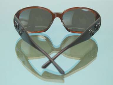 CHANEL Camellia Coco Sunglasses Eyewear Women's Accessories Brown