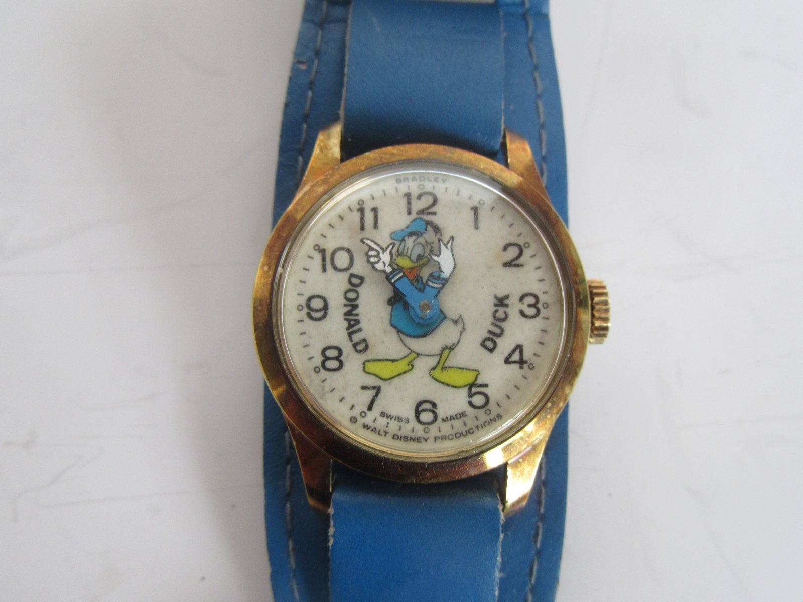 Vintage Donald Duck Walt Disney Productions Bradley Swiss