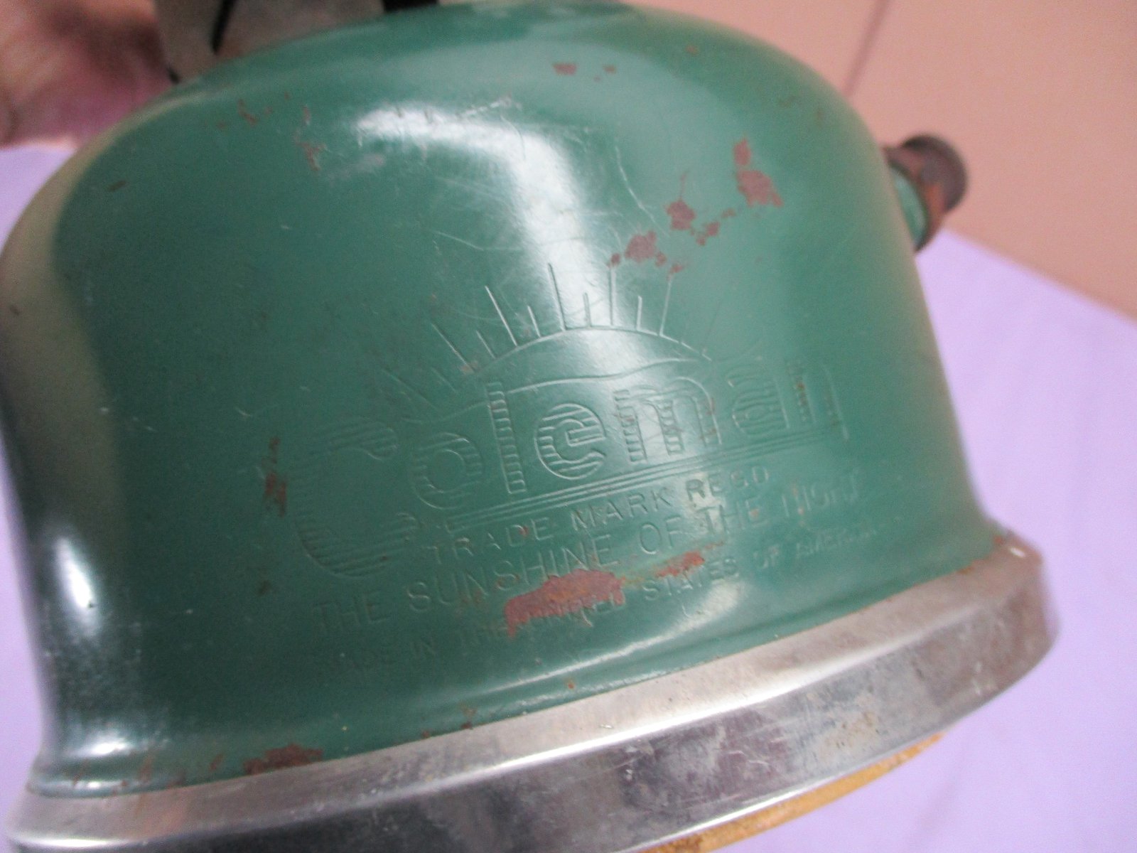 Vintage Coleman Big Hat Dual Mantle Gas Lantern 228E May