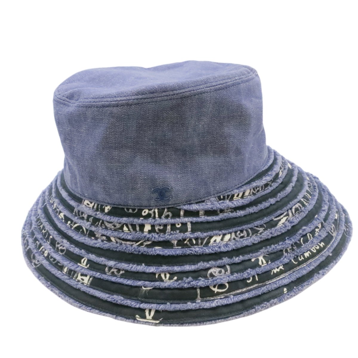 CHANEL シャネル ハット 青系 L 4103325L0001 CHANEL シャネル ハット 青系 L 4103325L0001