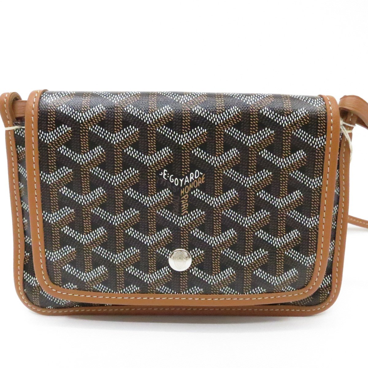 Authentic GOYARD Plumet Crossbody Pouch Pochette Bag Brown Authentic GOYARD Plumet Crossbody Pouch Pochette Bag Brown