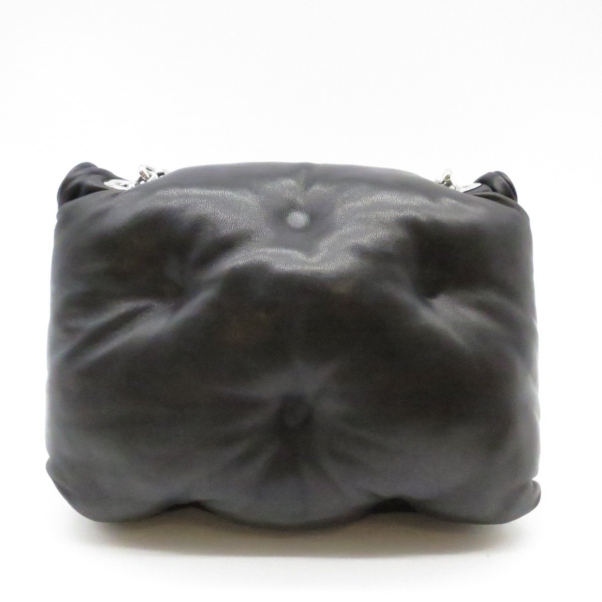 Auth Maison Margiela Glam Slam Mini Flap Shoulder Bag Black