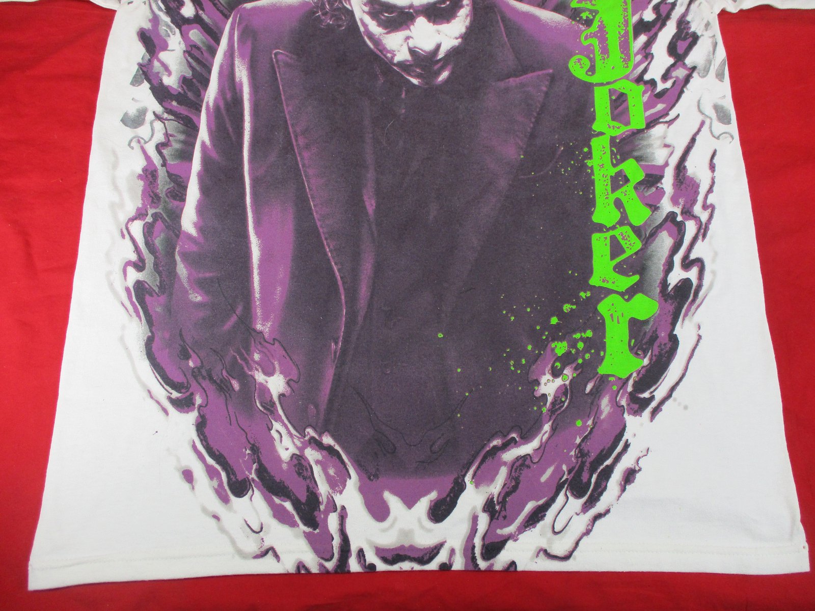 Vtg Y2K 2000 Dark Knight The Joker Heath Ledger Official T-Shirt