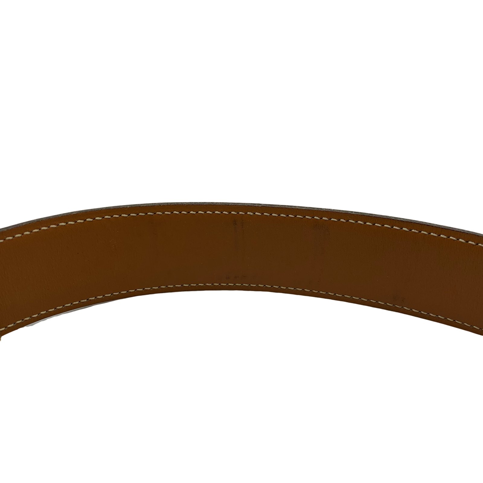 Authentic HERMES Constance H Buckle Belt 70 Circle In Y