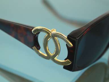 Chanel CC Tortoiseshell Sunglasses Eyewear Women's Accessories