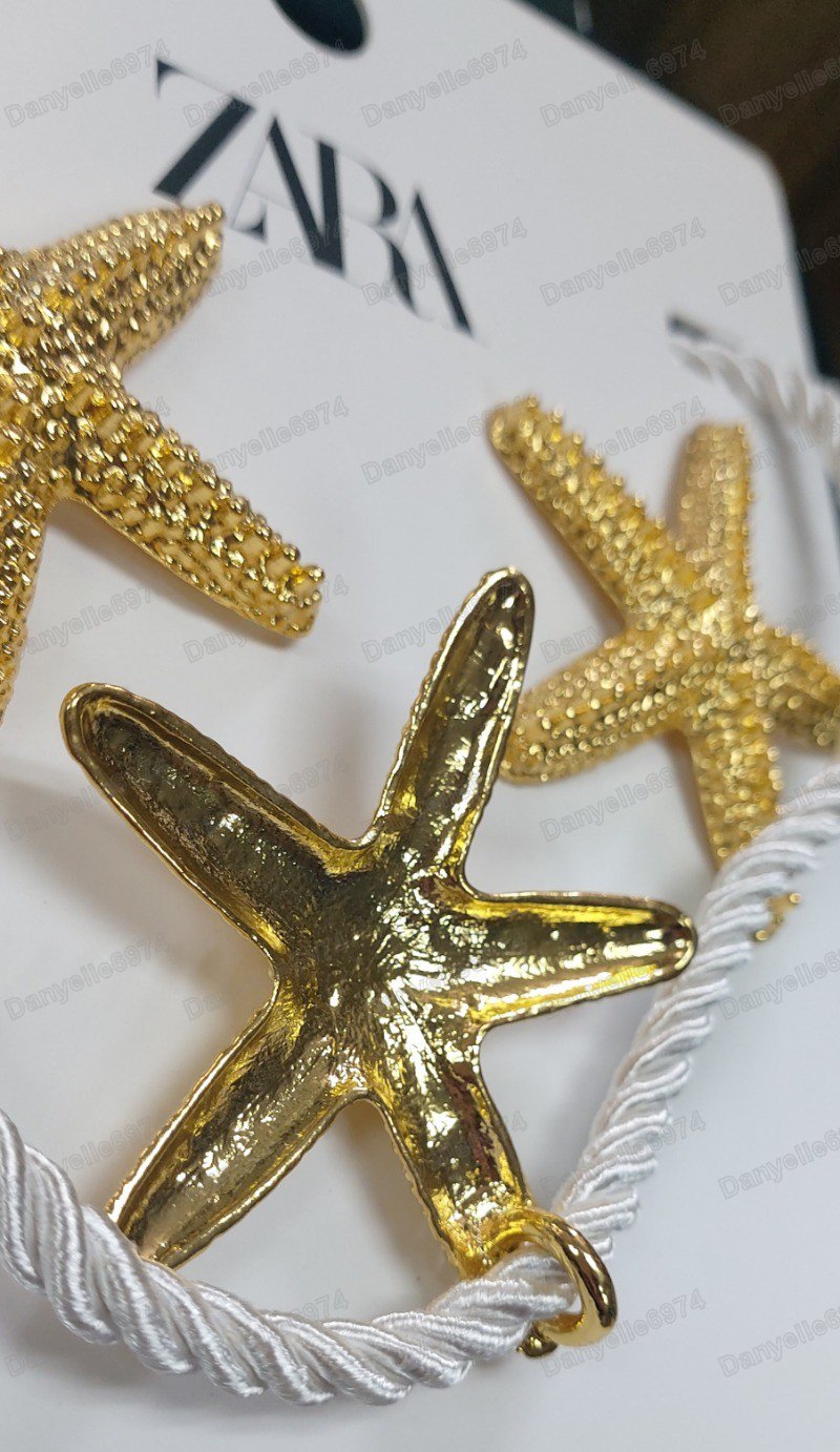 Orecchini Starfish rosa oro e bordeaux - Gioielli - Orecchini - di