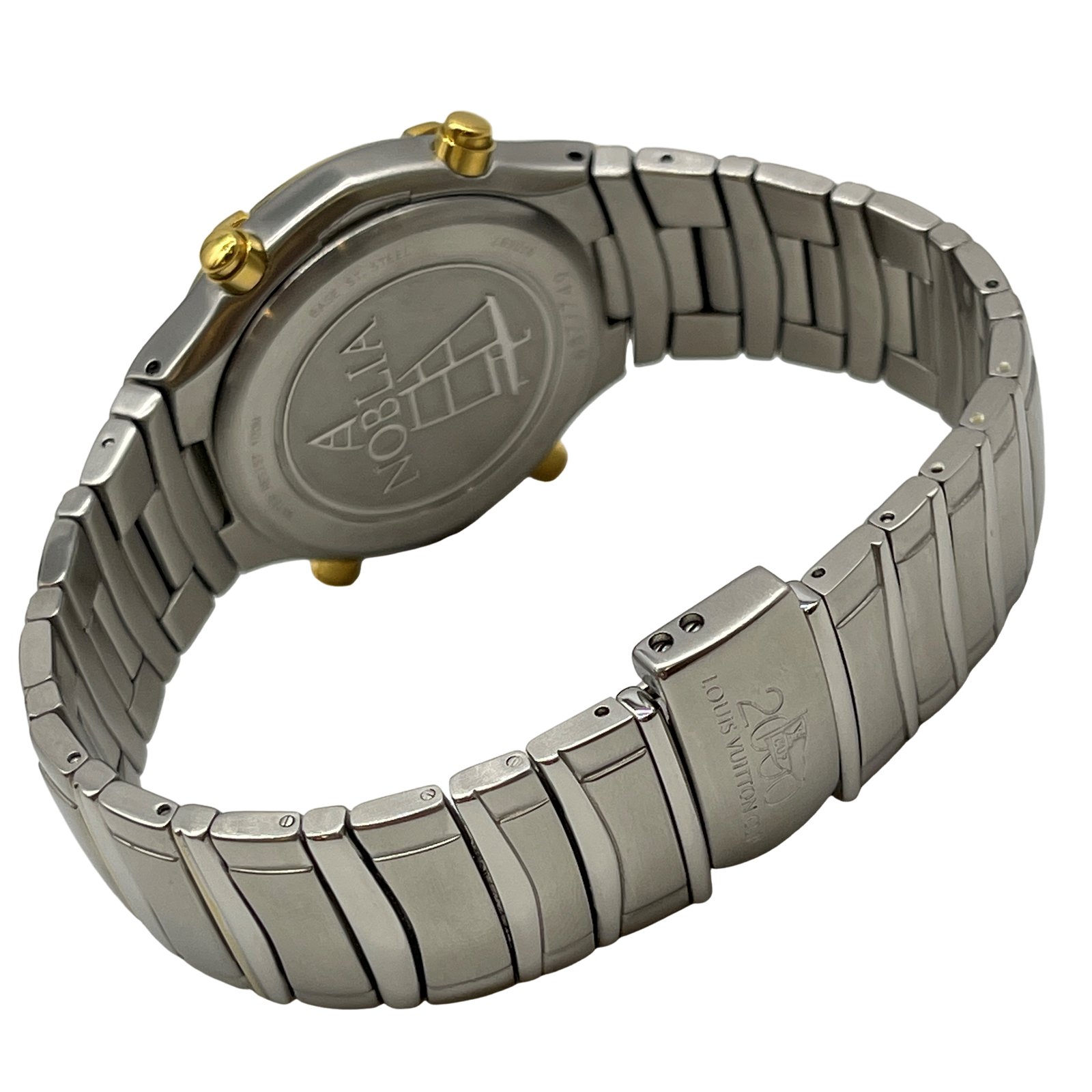 Auth LOUIS VUITTON CUP 2000 Noblia Japan Wrist Watch Silver
