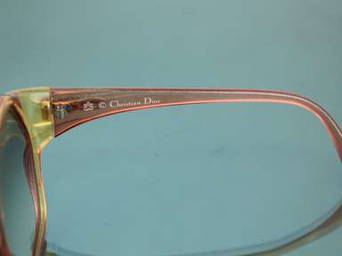 CHRISTIAN DIOR 2097 80 Brown Gradient Pink Sunglasses Vintage