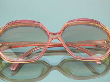 CHRISTIAN DIOR 2097 80 Brown Gradient Pink Sunglasses Vintage