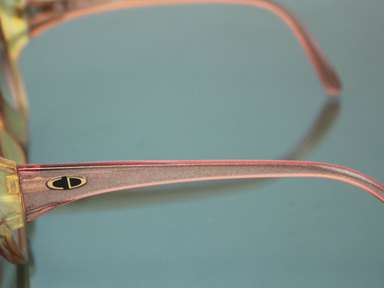 CHRISTIAN DIOR 2097 80 Brown Gradient Pink Sunglasses Vintage