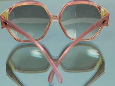 CHRISTIAN DIOR 2097 80 Brown Gradient Pink Sunglasses Vintage