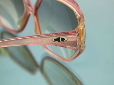 CHRISTIAN DIOR 2097 80 Brown Gradient Pink Sunglasses Vintage