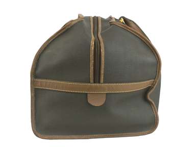 バッグ Dunhill Made in France Canvas Boston Bag Dunhill PVC Canvas & Leather Boston Bag Travel Handbag Purse