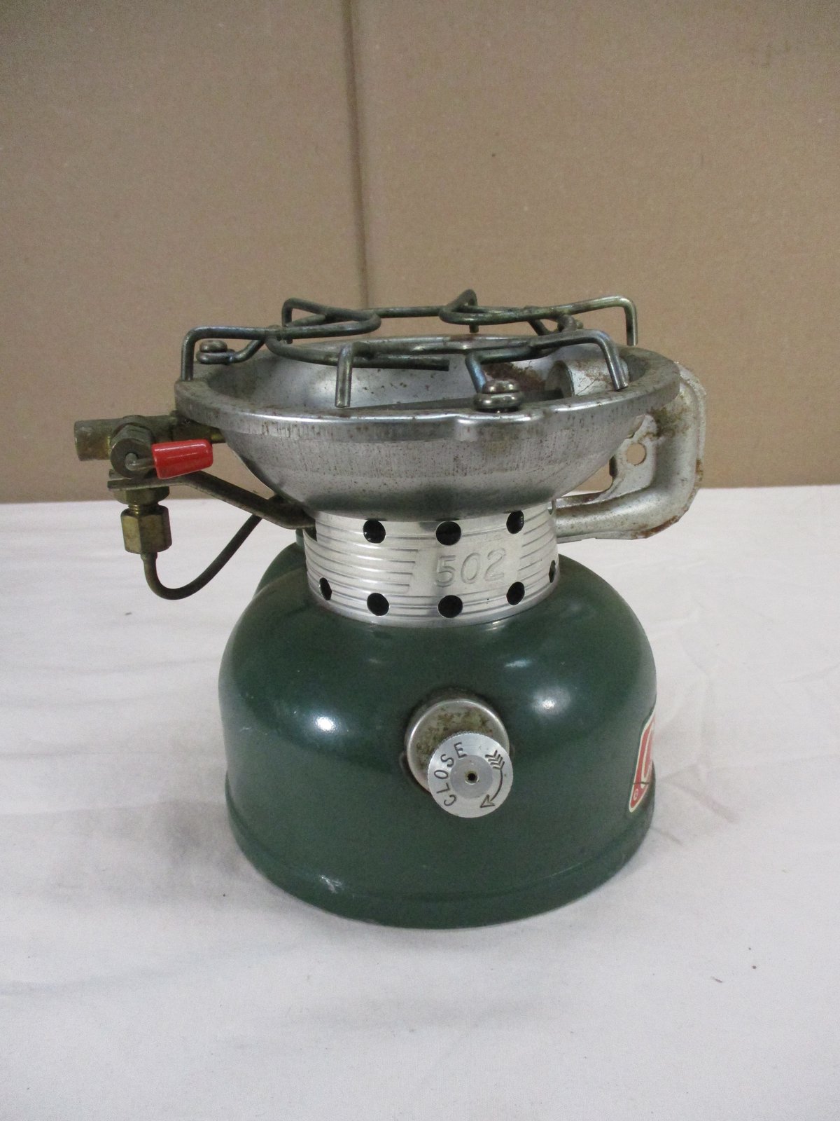 Vintage 1972 Coleman 502 Portable Single Burner Camping