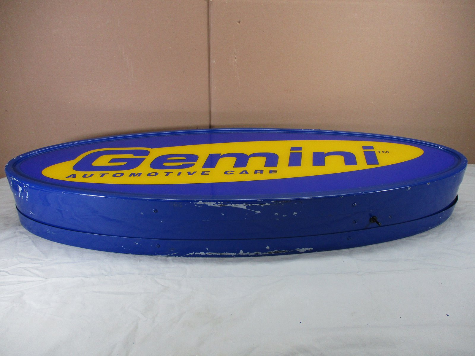 Vintage GEMINI AUTOMOTIVE CARE GOODYEAR Hanging Light Up