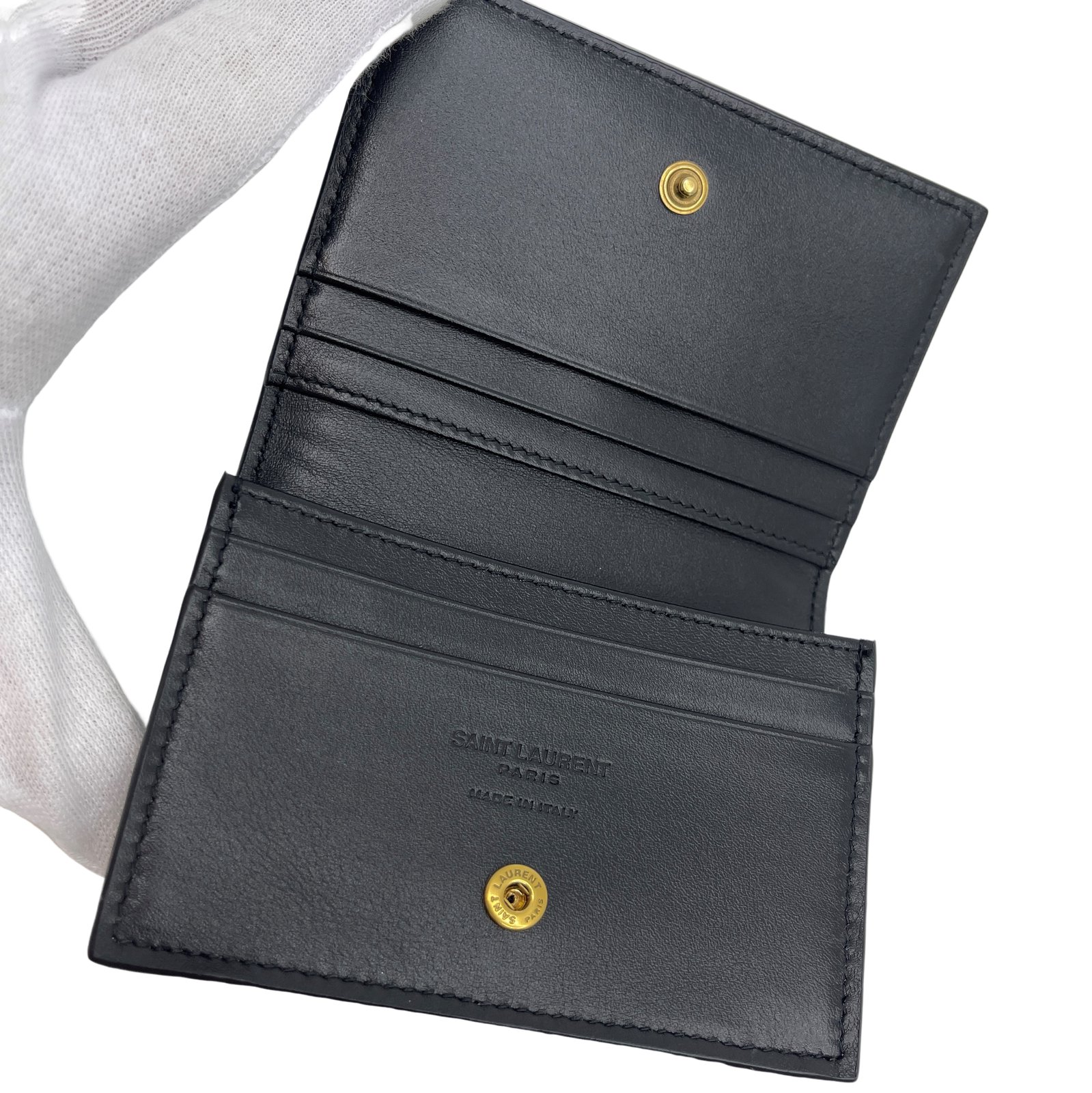Authentic SAINT LAURENT Card Holder Case Purse? Black Patent Authentic SAINT LAURENT Card Holder Case Purse? Black Patent