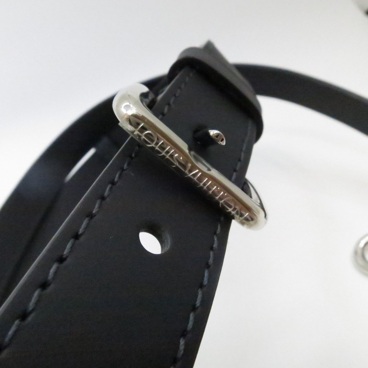 Louis Vuitton ブラックラバーベルト ルイ・ヴィトン ブラックラバーベルト 正規品 LOUIS VUITTON