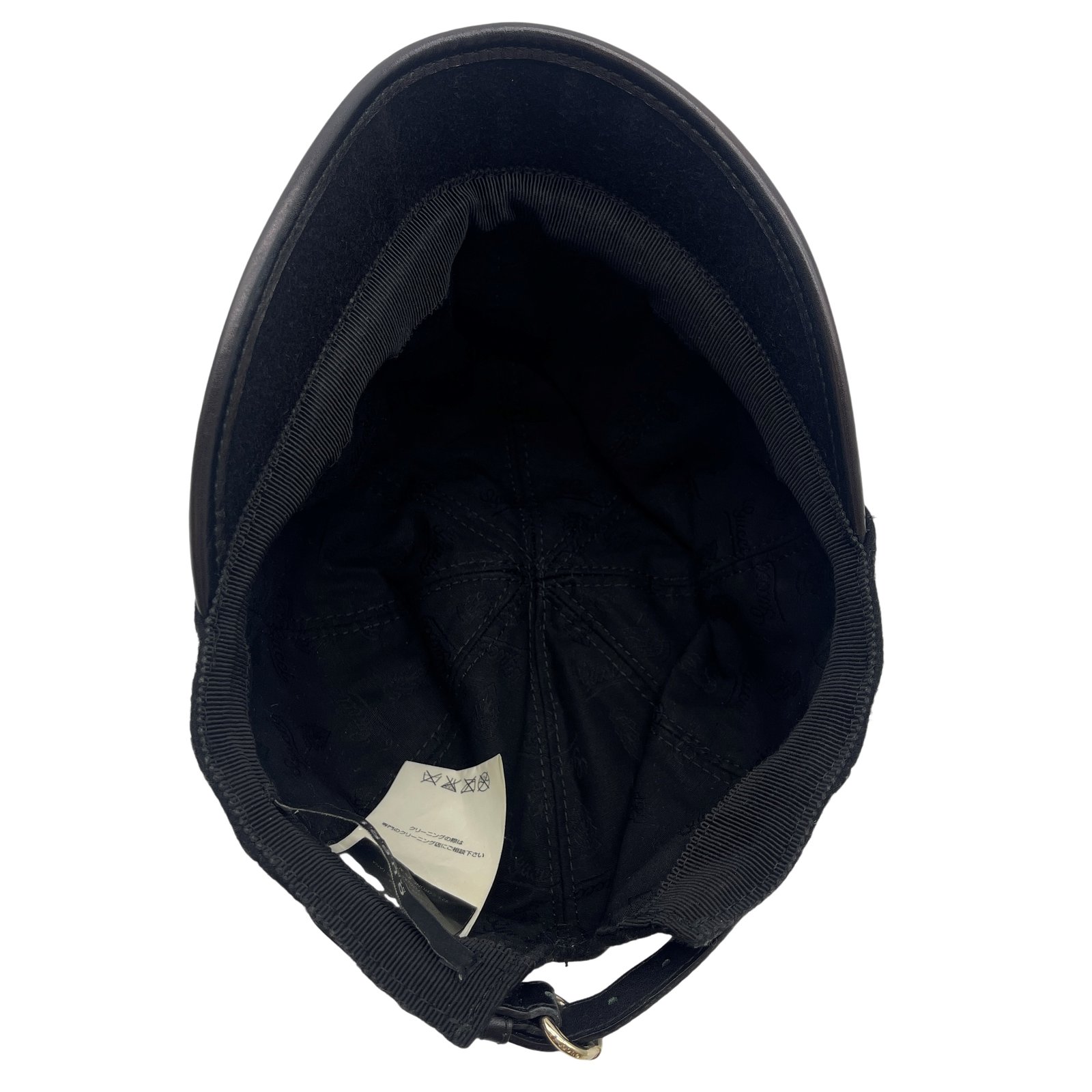 Authentic GUCCI GG CAP SIZE:XL Hat Black Cashmere #36634083