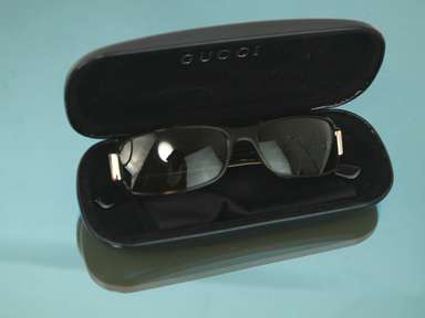 GUCCI Tortoise G Rhinestone Brown GG 2548/STRASS 086