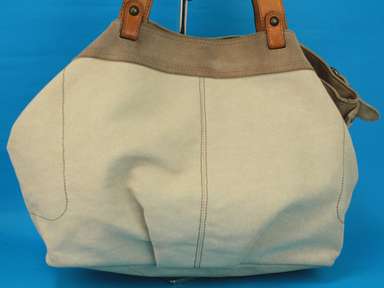 BURBERRY BLUE LABEL Canvas & Leather Tote Hand Bag Shoulder Bag