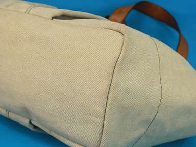 BURBERRY BLUE LABEL Canvas & Leather Tote Hand Bag Shoulder Bag