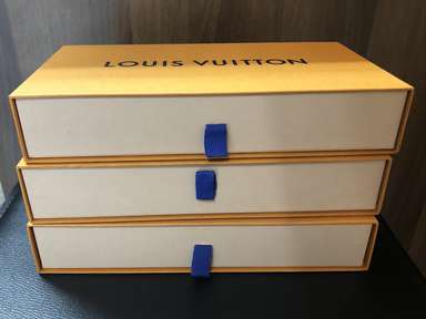 Louis Vuitton Yellow Wallet Box / Accessories Gift Box 3 Set 10