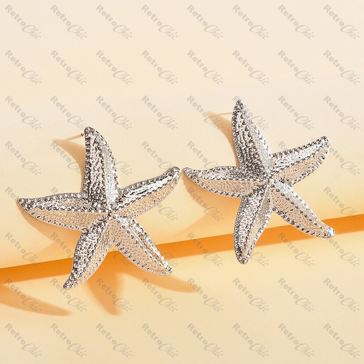 Orecchini A Starfish Per Donne 925 Oreni Blu In Argento Sterling - Foto 11