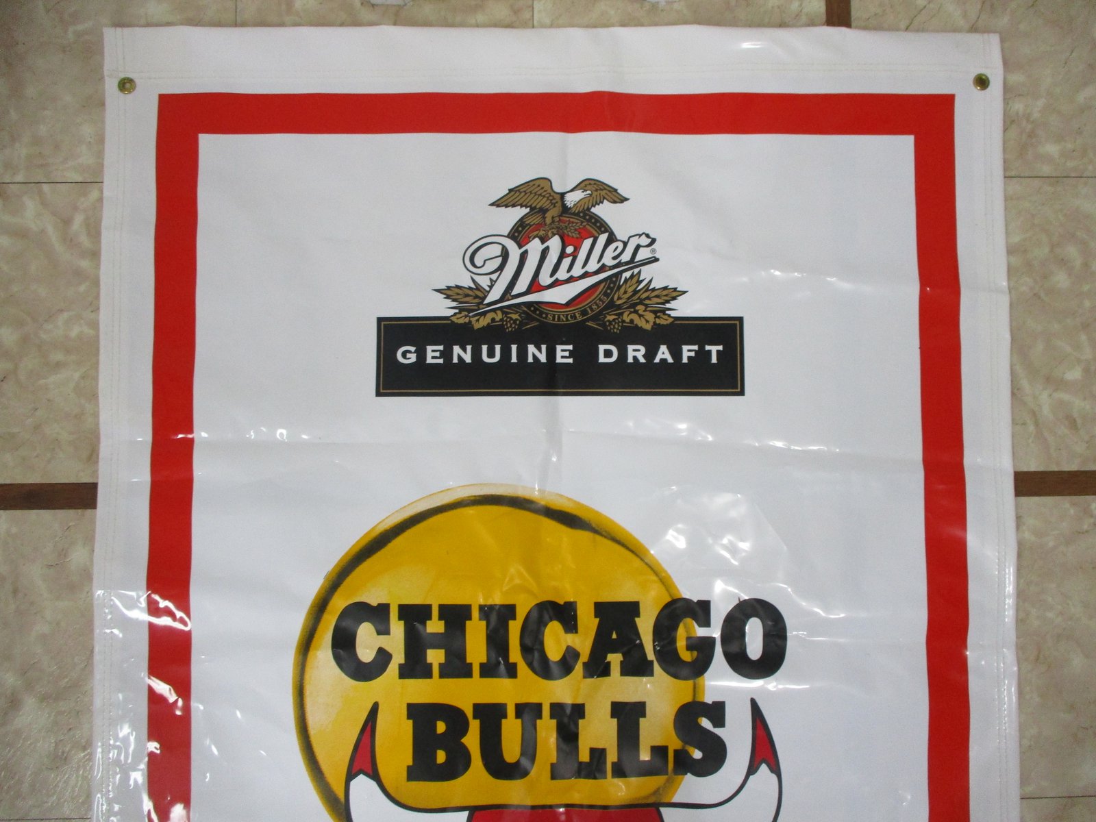 Vtg Miller Genuine Draft Chicago Bulls 1996 NBA Champs 73