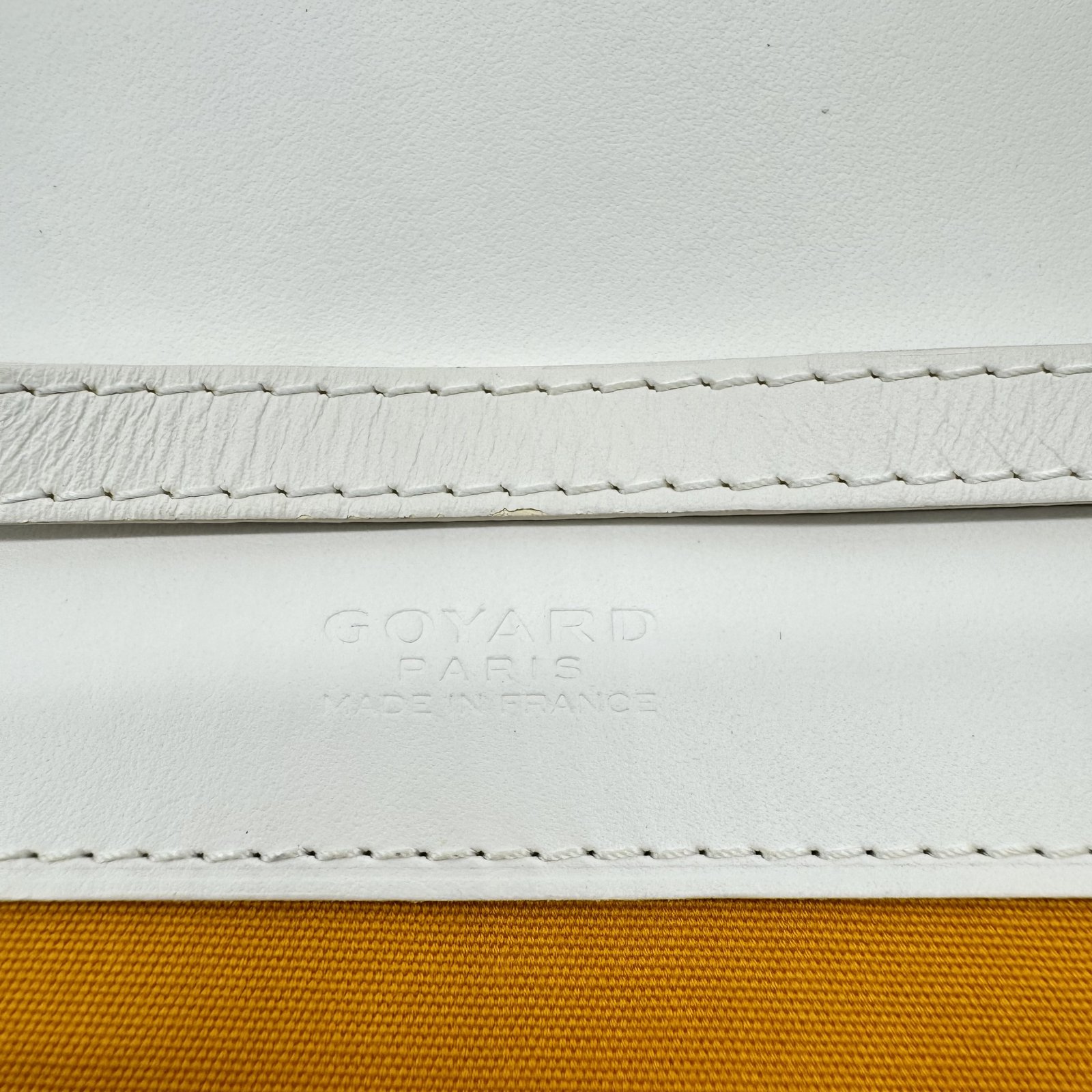 バッグ Goyard clutch bag White Goyard White Senat MM Pouch – MILNY PARLON