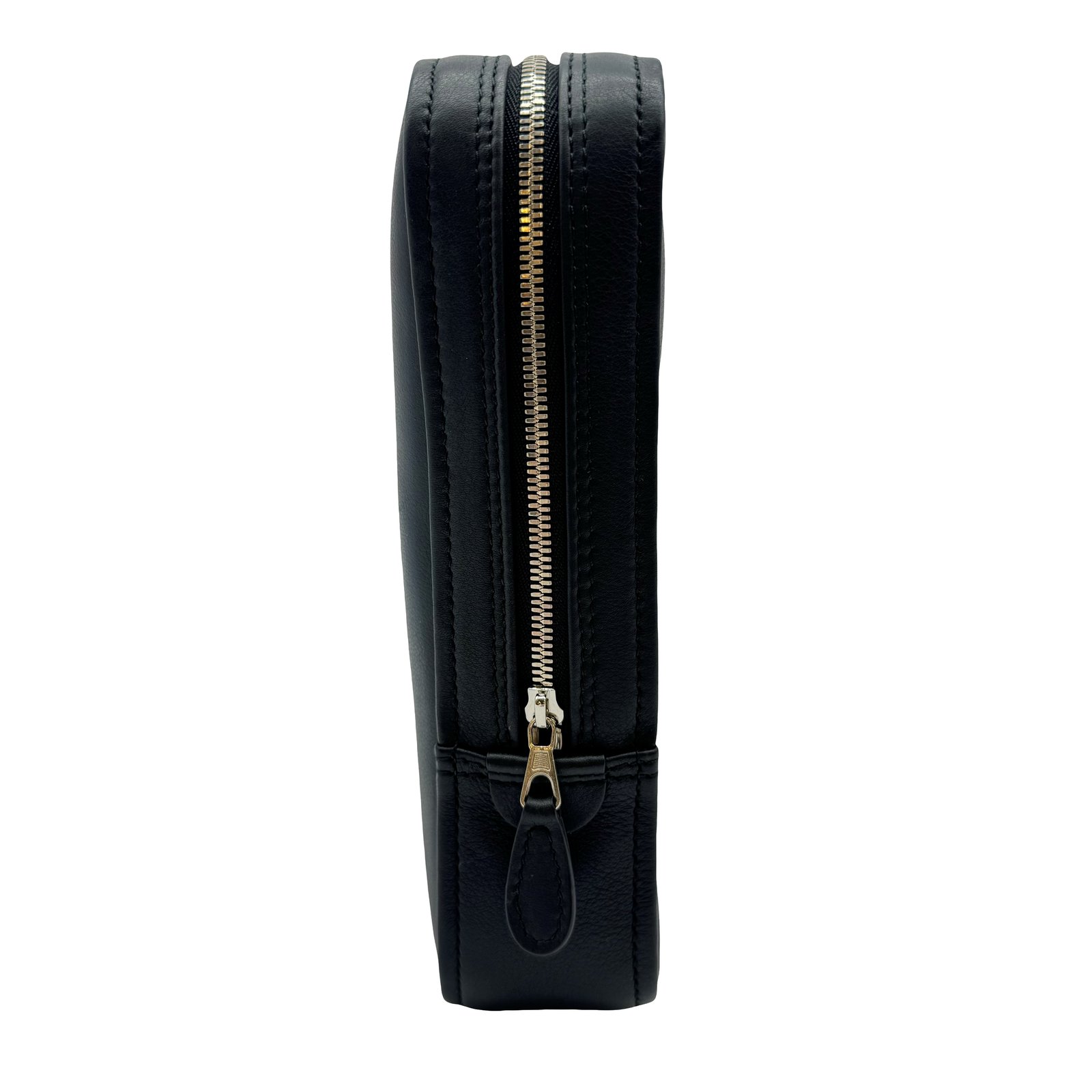 Authentic BALENCIAGA Triangle M Pouch Black Leather Authentic BALENCIAGA Triangle M Pouch Black Leather