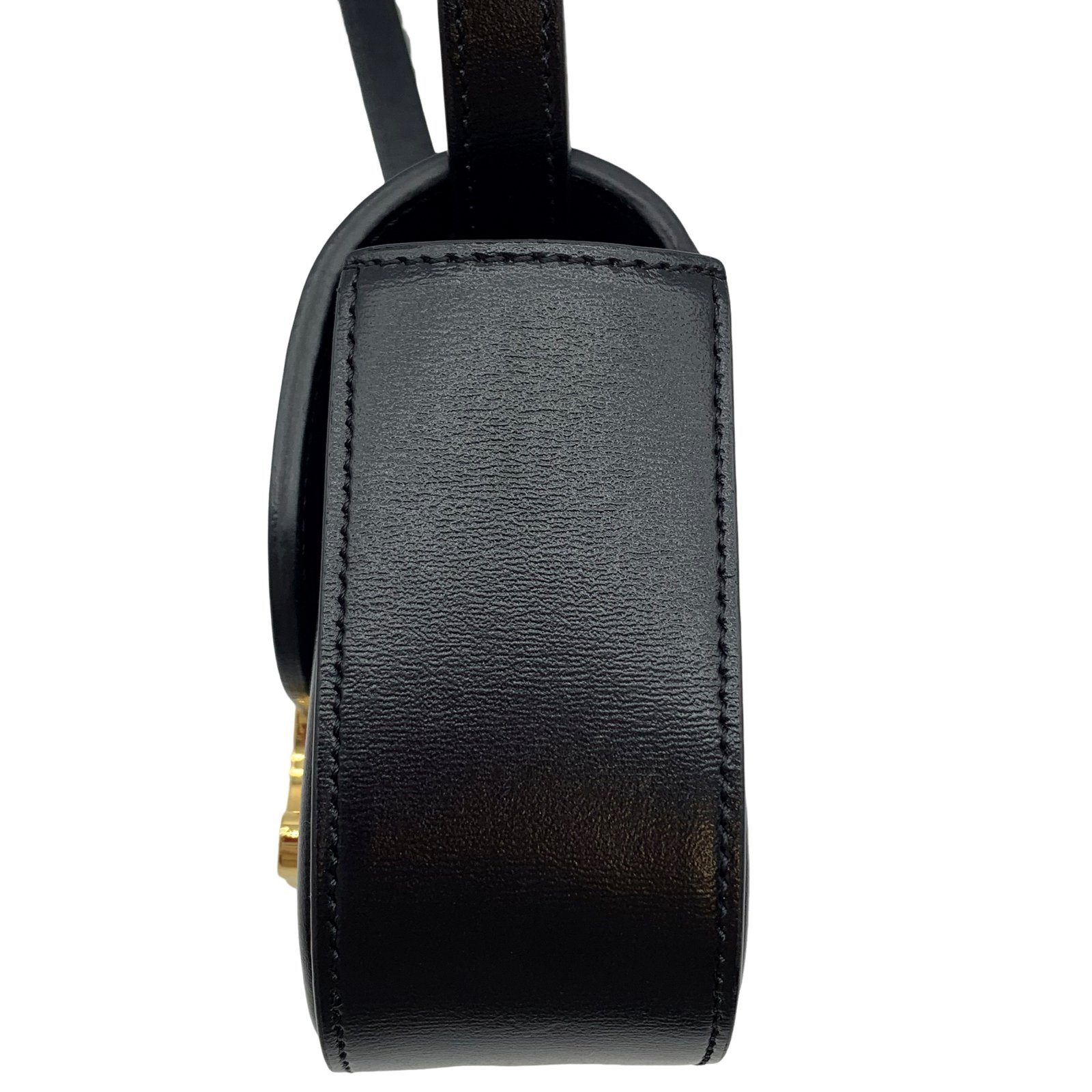 Authentic CELINE Mini Triomphe Calf Leather Shoulder Bag