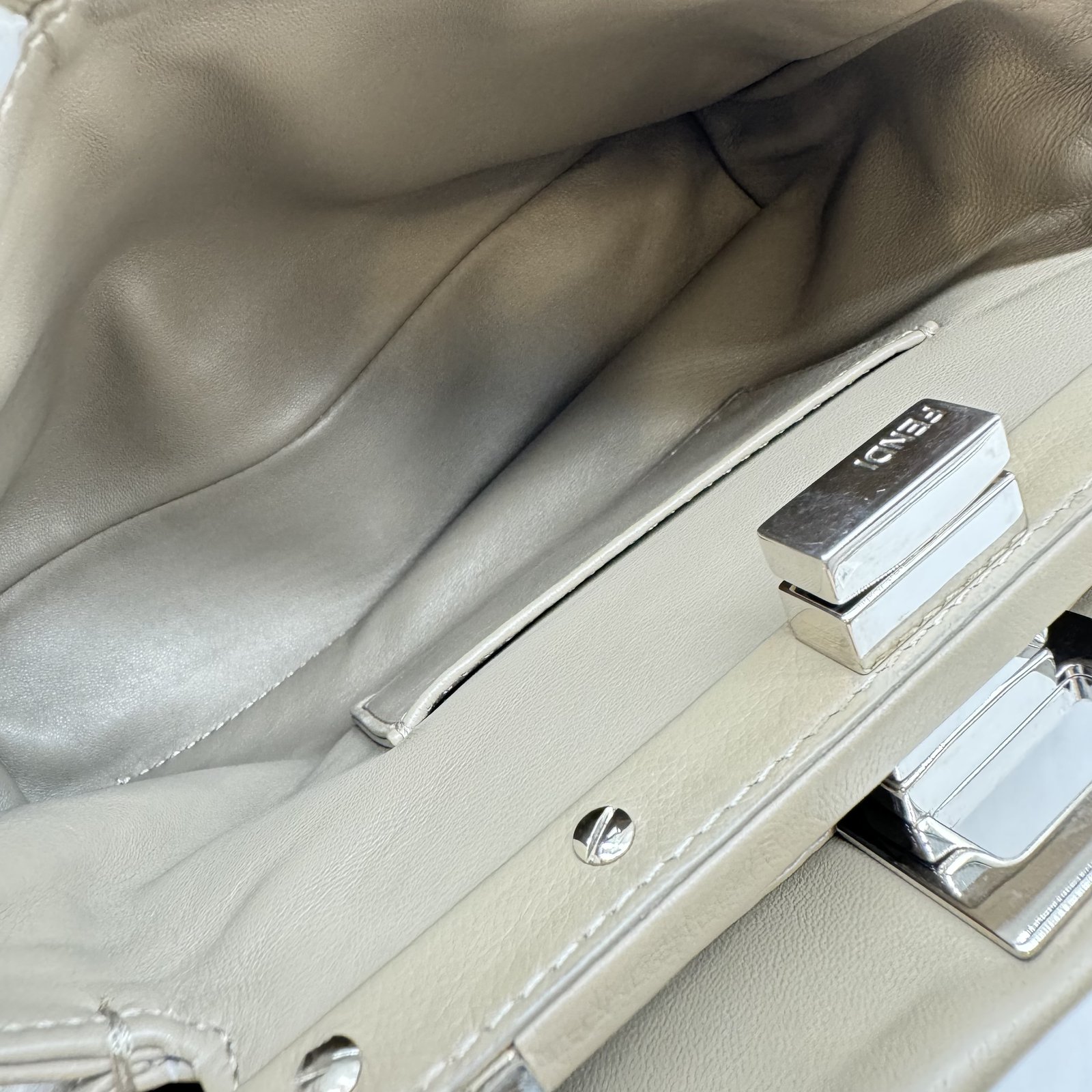 Authentic FENDI Peekaboo Mini 2WAY Shoulder Bag Hand Bag